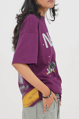 XEA Clothing NASA Graphic Oversized T-Shirt – Trendy Space-Inspired Streetwear