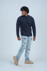 The Xea Graphic Free navy Sweatshirt provides a balanced combination of comfort and style for men. Designed for daily wear, this sweatshirt is lightweight, soft, and perfect for layering.