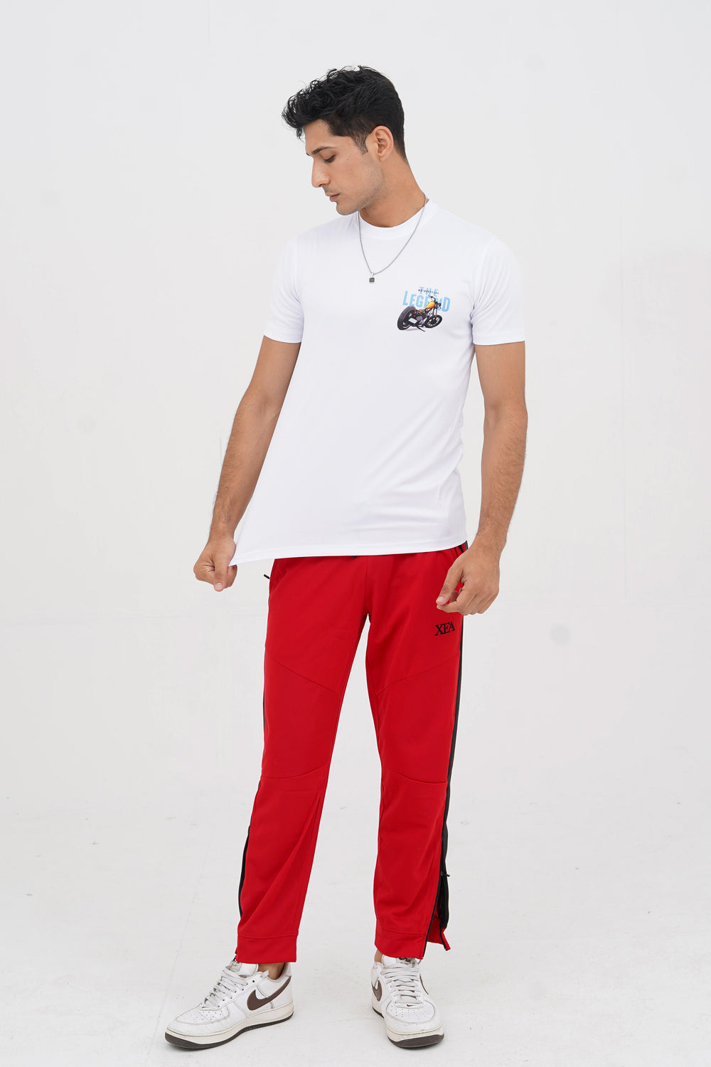 xea clothing, unisex, oversized, streetwear, regular fit, bikers tee, graphic tee, t shirts buy online in Pakistan. -  The Legend White T-Shirt - Xea Clothing