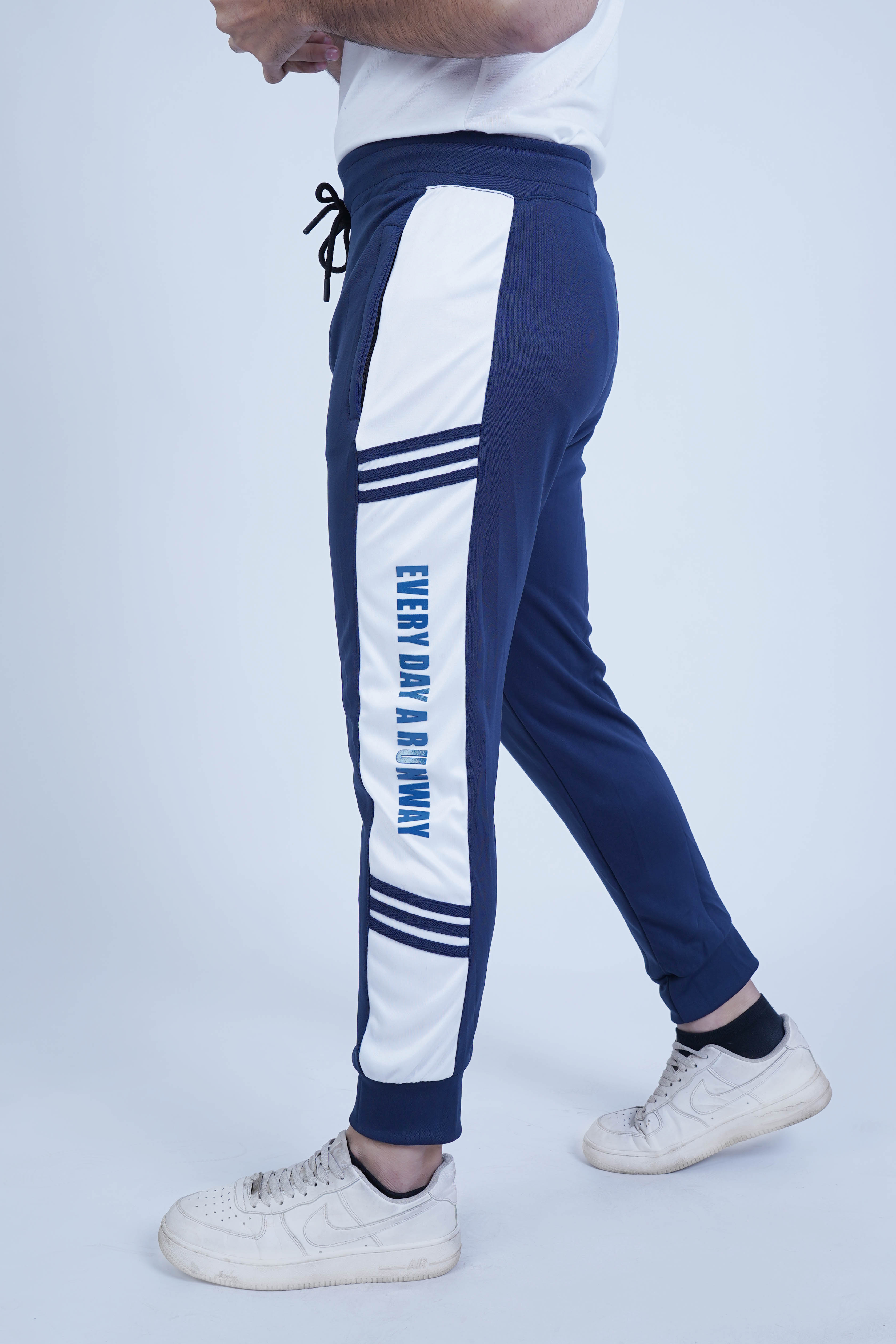 Runway Navy Blue Men Fashion Trouser - The Xea Men's Clothing