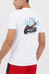 xea clothing, unisex, oversized, streetwear, regular fit, bikers tee, graphic tee, t shirts buy online in Pakistan. -  The Legend White T-Shirt - Xea Clothing
