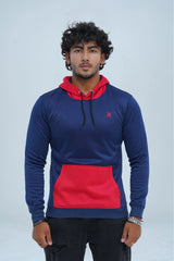 -  Men's Hoodie Navy and Red - Xea Clothing -  Men's Hoodie Navy and Red - Xea Clothing