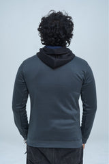 -  Men's Hoodie Grey and Black - Xea Clothing