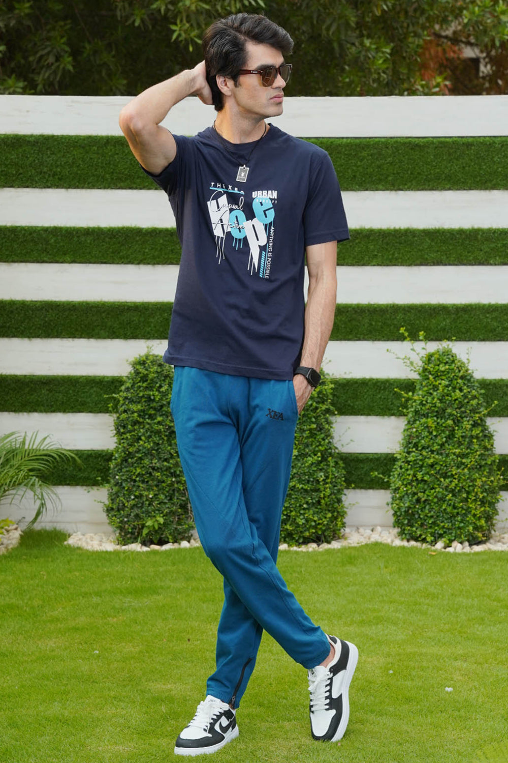 Gulf Blue Graphic T-Shirt - Xea Clothing